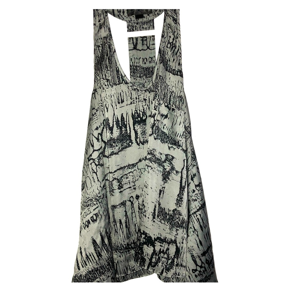MP Black (Metro Park) Black and Grey Satin Tank